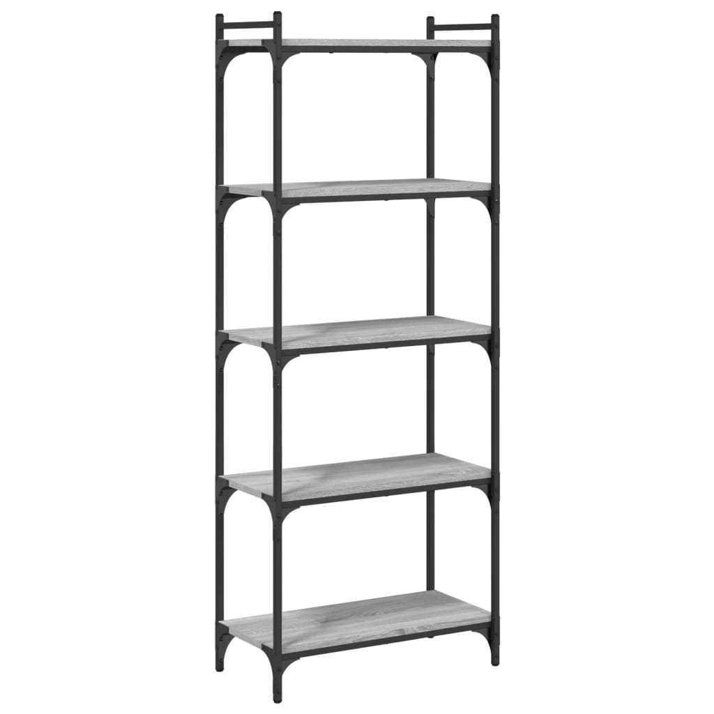 Bibliothèque à 5 niveaux sonoma gris 60x30x154 cm - XIOS