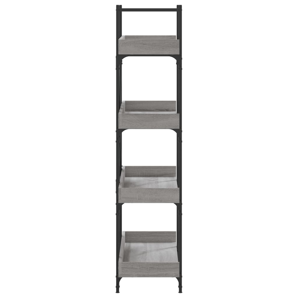 Bibliothèque à 4 niveaux sonoma gris 100x33x145,5 cm - XIOS