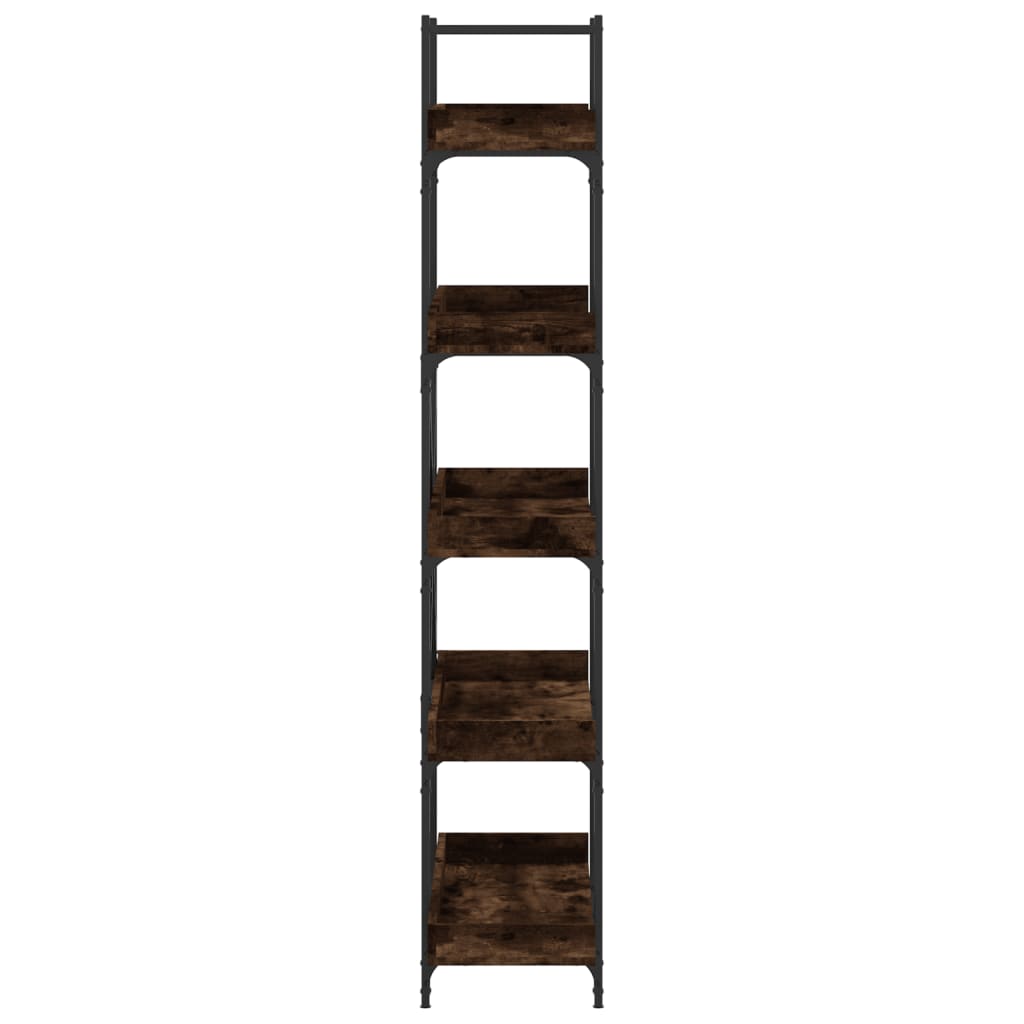 Bibliothèque 5 niveaux chêne fumé 100x33x180,5 cm - XIOS