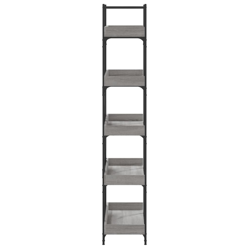 Bibliothèque 5 niveaux sonoma gris 100x33x180,5 cm - XIOS