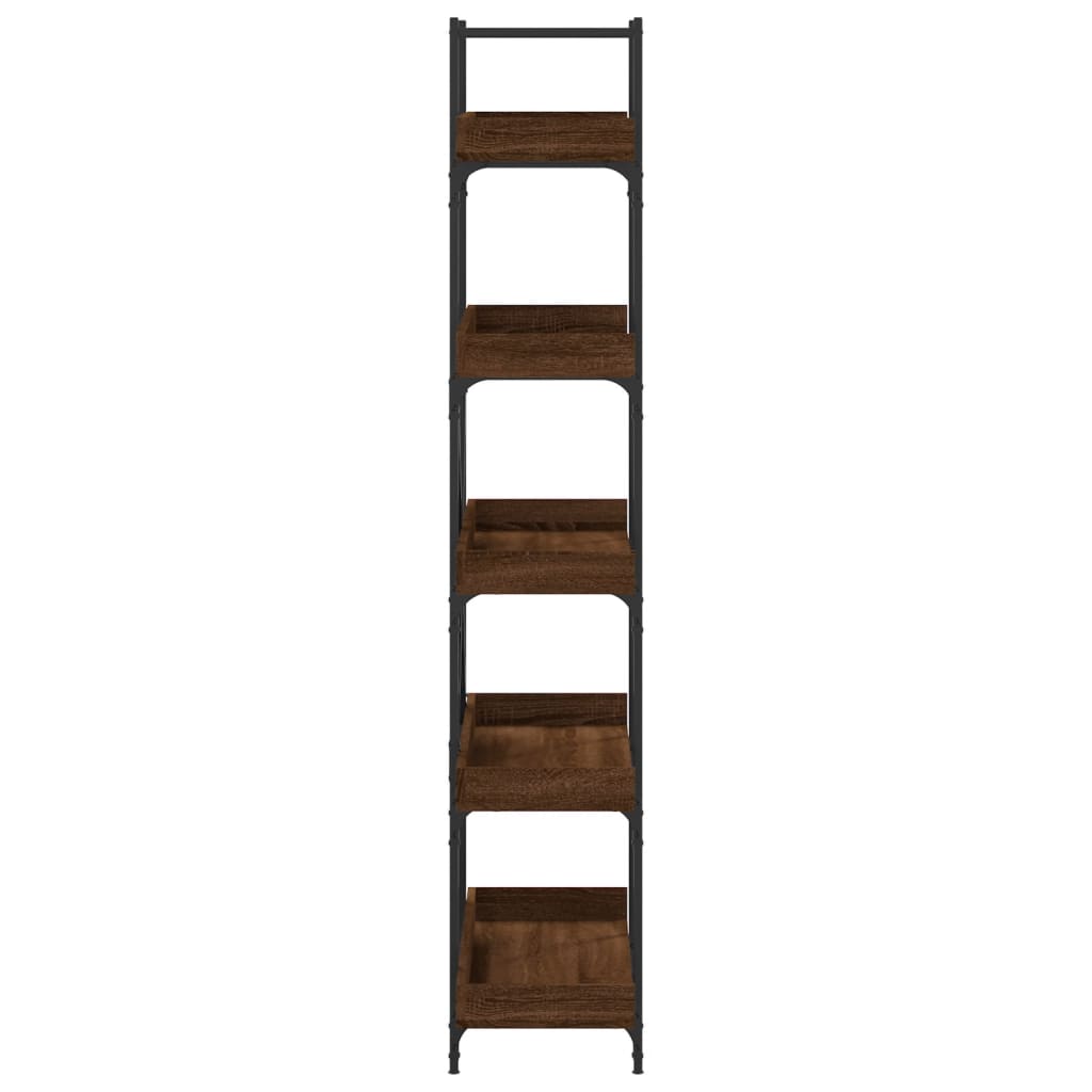 Bibliothèque 5 niveaux chêne marron 100x33x180,5 cm - XIOS