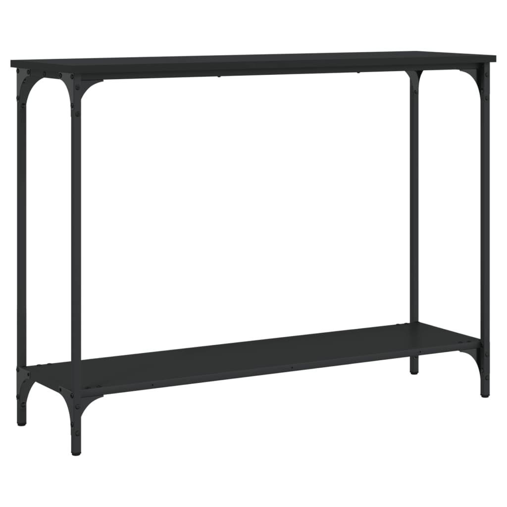 Table console noir 101x30,5x75 cm bois d'ingénierie - XIOS