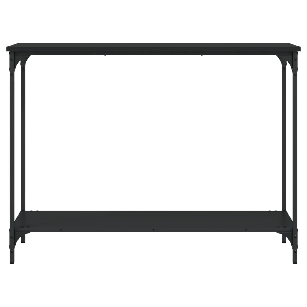 Table console noir 101x30,5x75 cm bois d'ingénierie - XIOS