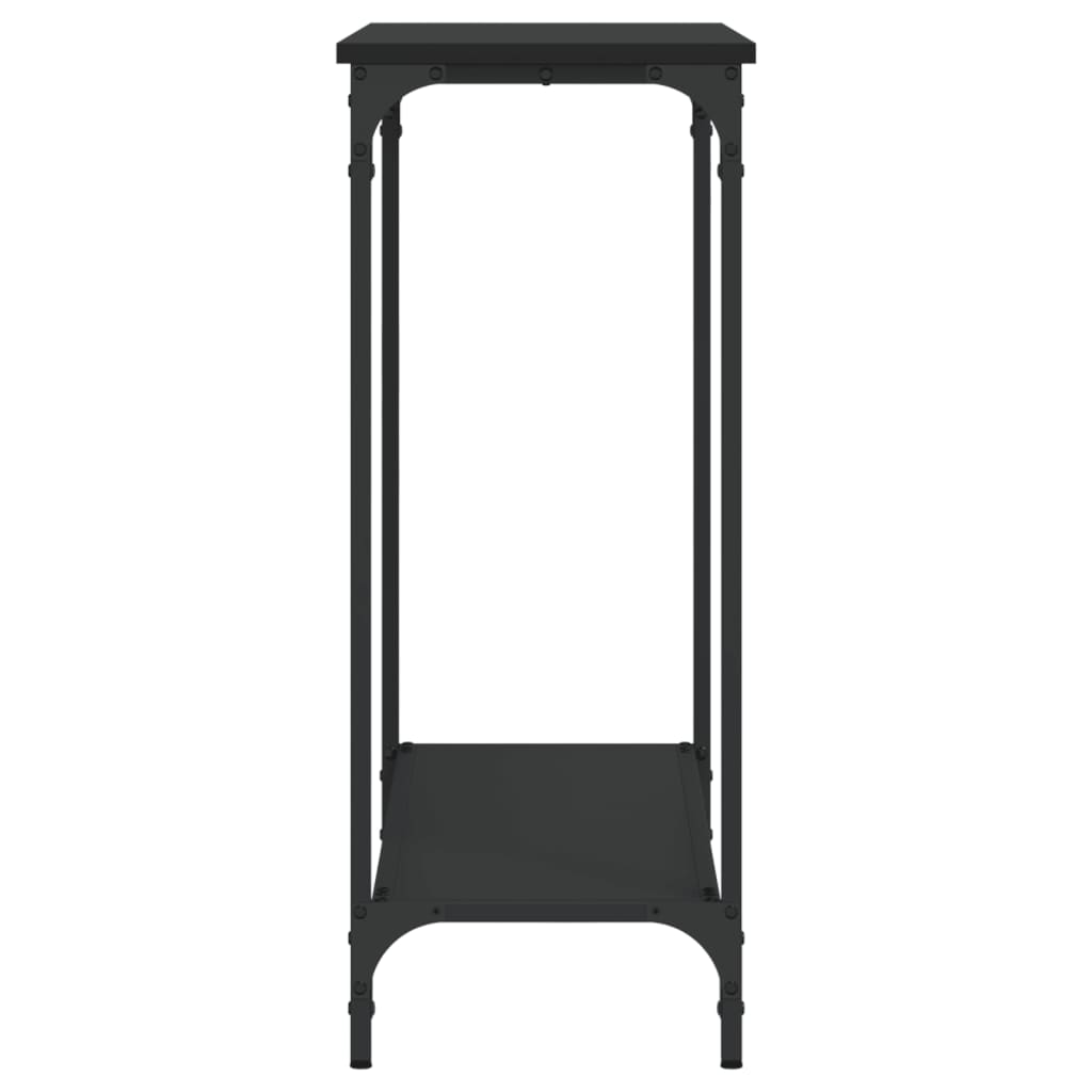 Table console noir 101x30,5x75 cm bois d'ingénierie - XIOS