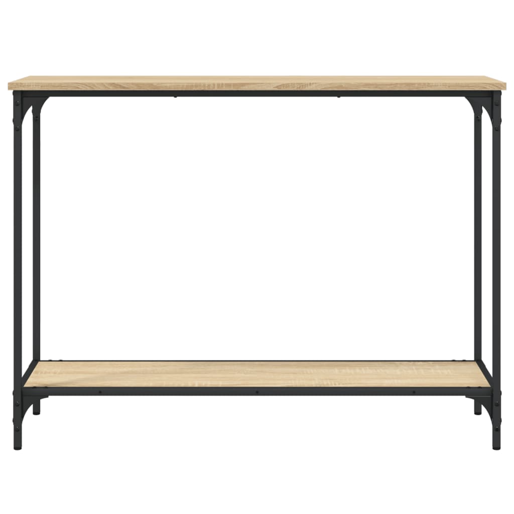 Table console chêne sonoma 101x30,5x75 cm bois d'ingénierie - XIOS