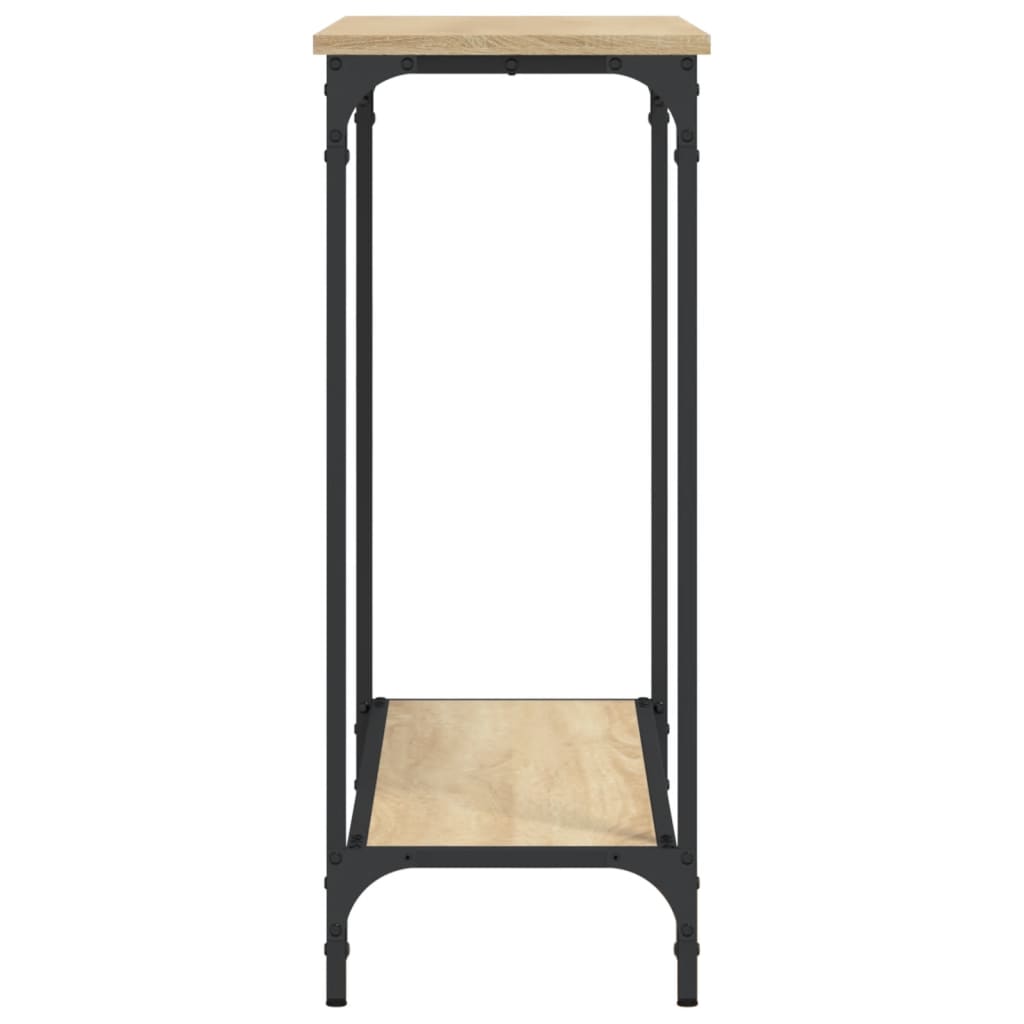 Table console chêne sonoma 101x30,5x75 cm bois d'ingénierie - XIOS