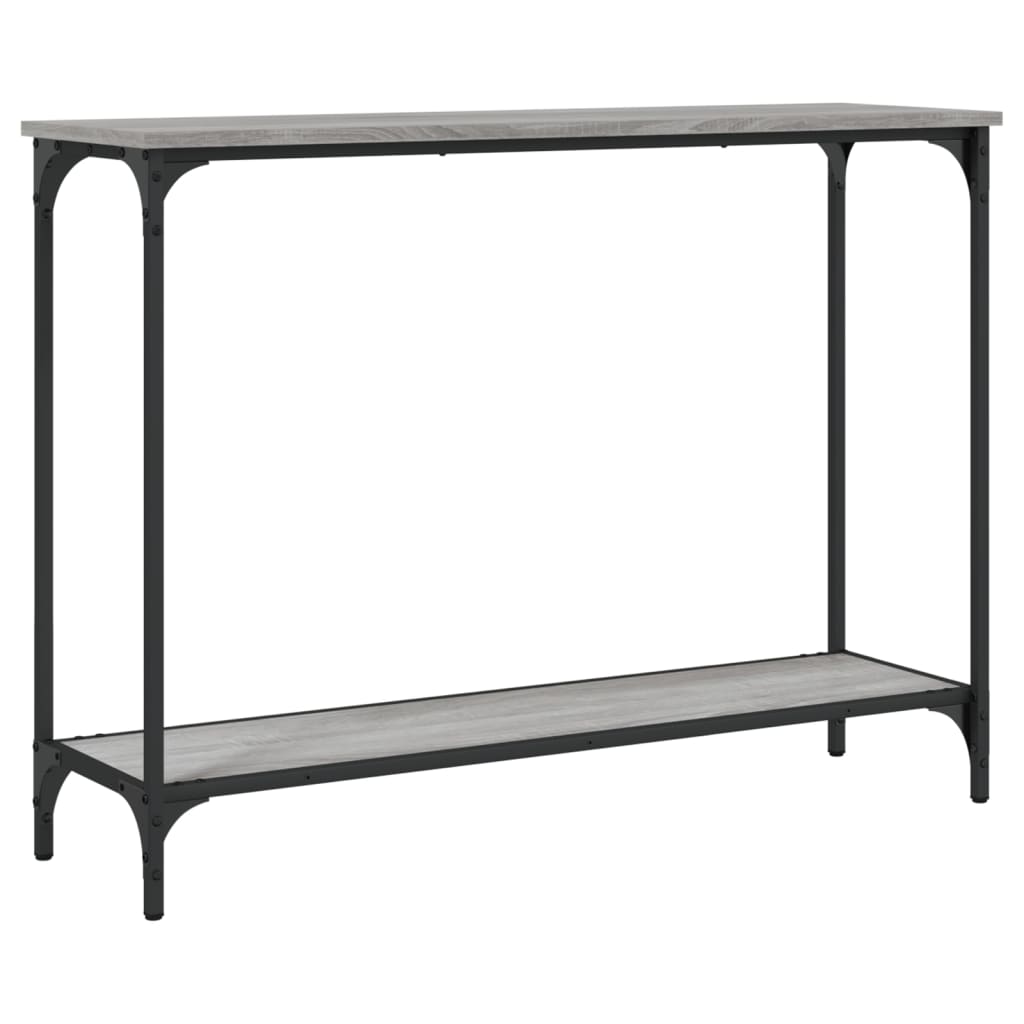 Table console sonoma gris 101x30,5x75 cm bois d'ingénierie - XIOS