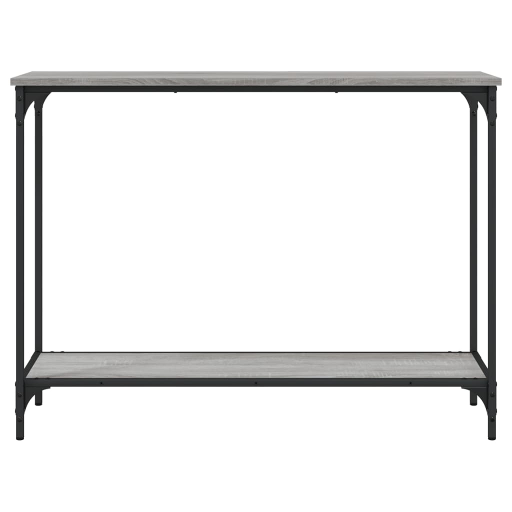 Table console sonoma gris 101x30,5x75 cm bois d'ingénierie - XIOS