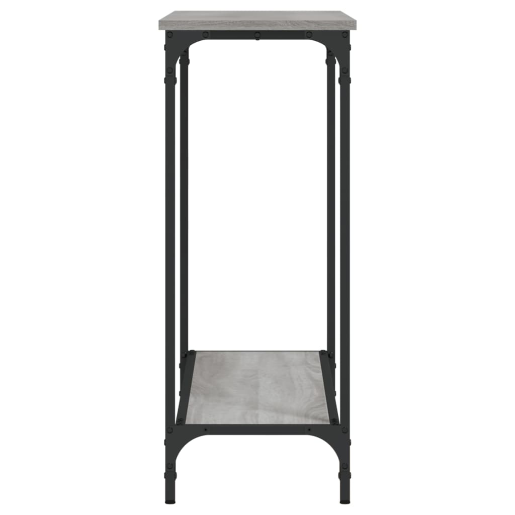 Table console sonoma gris 101x30,5x75 cm bois d'ingénierie - XIOS