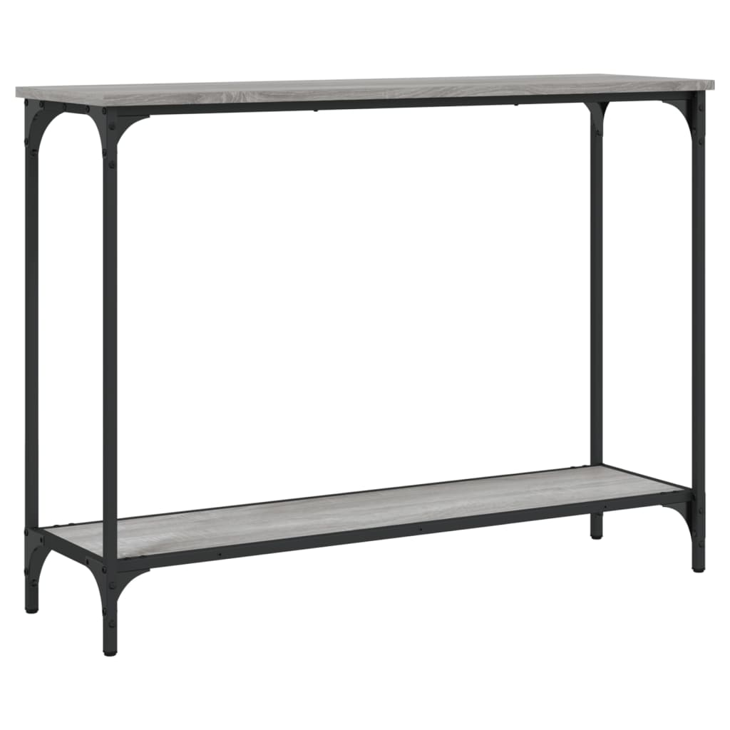 Table console sonoma gris 101x30,5x75 cm bois d'ingénierie - XIOS