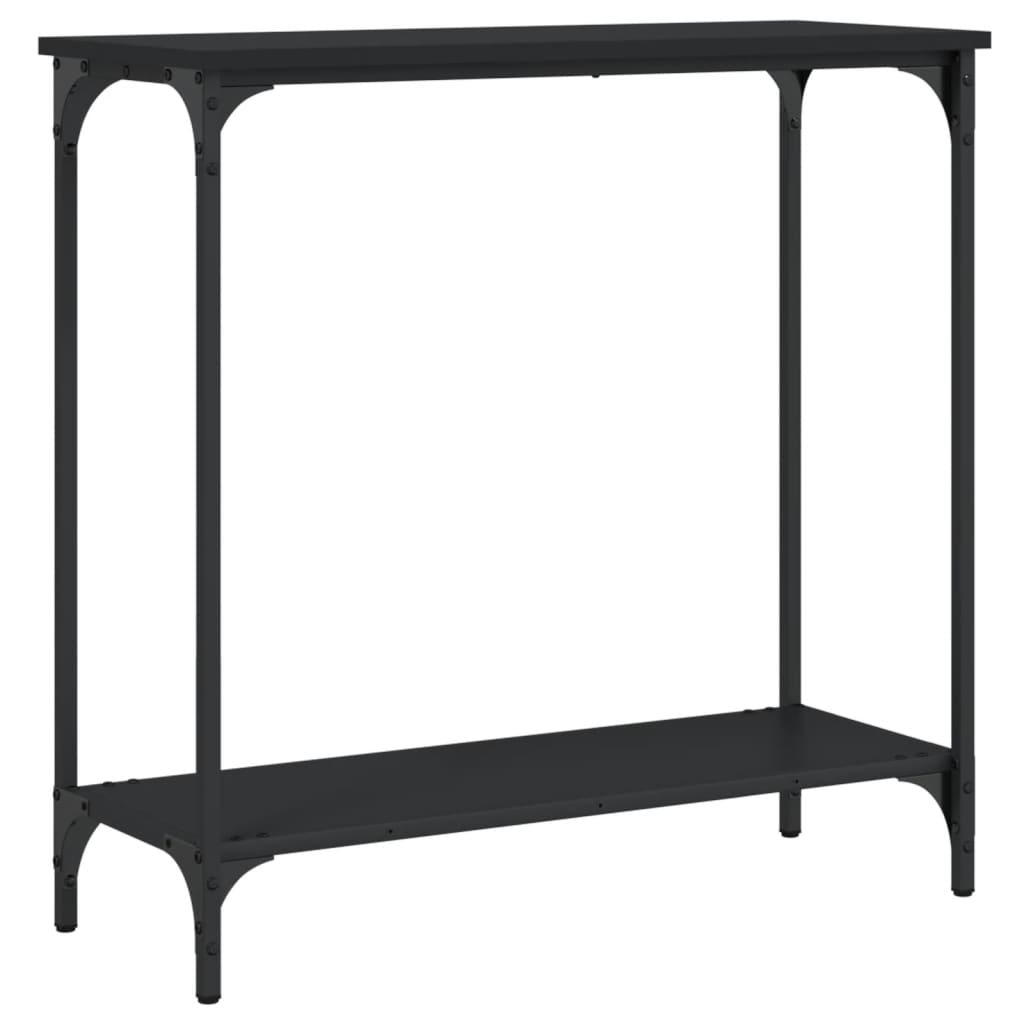 Table console noir 75x30,5x75 cm bois d'ingénierie - XIOS