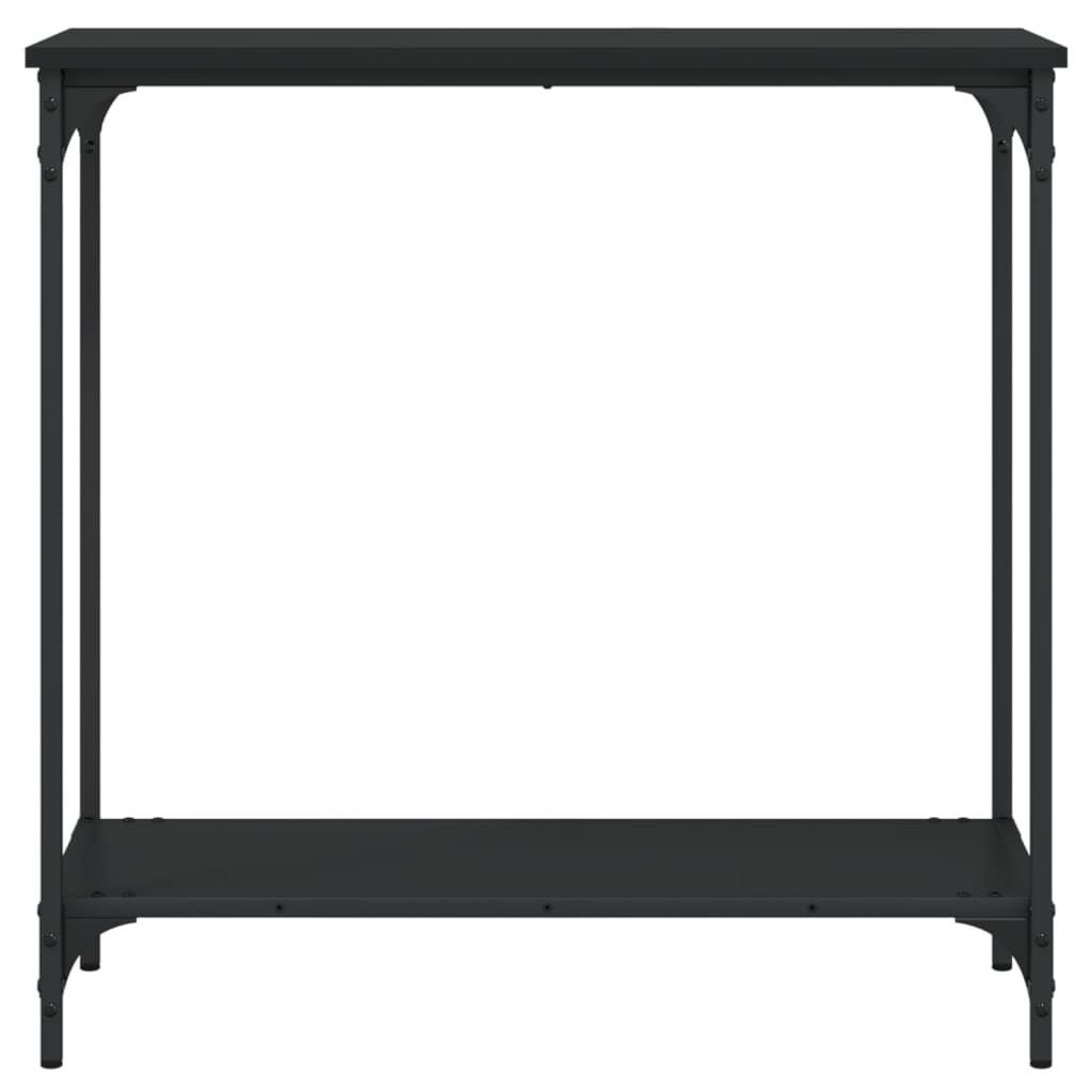 Table console noir 75x30,5x75 cm bois d'ingénierie - XIOS