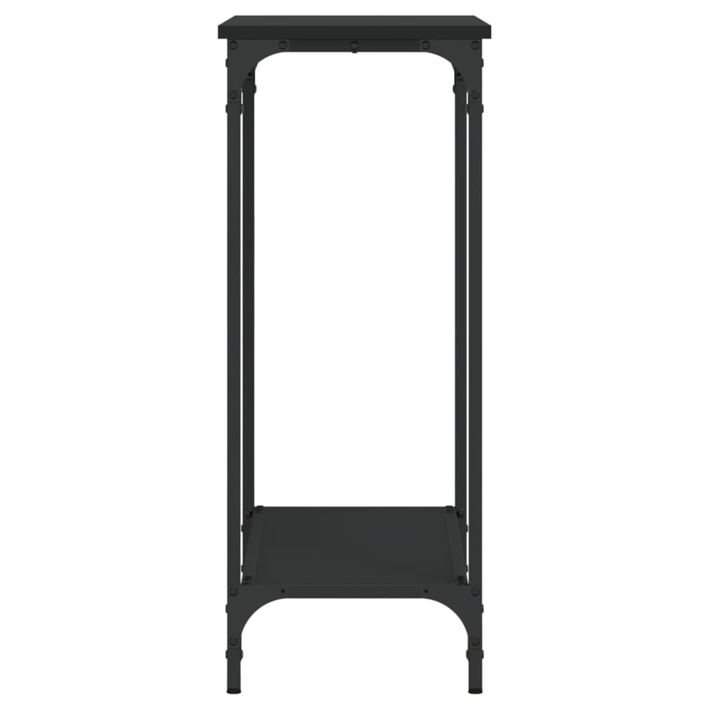 Table console noir 75x30,5x75 cm bois d'ingénierie - XIOS