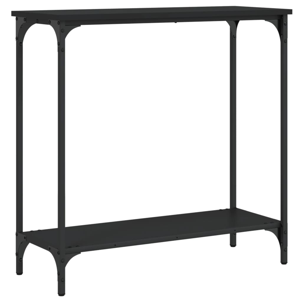 Table console noir 75x30,5x75 cm bois d'ingénierie - XIOS