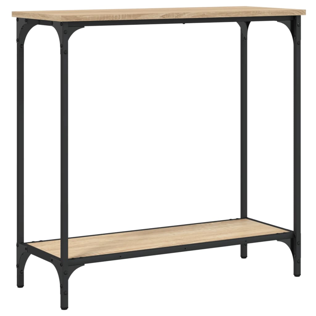 Table console chêne sonoma 75x30,5x75 cm bois d'ingénierie - XIOS