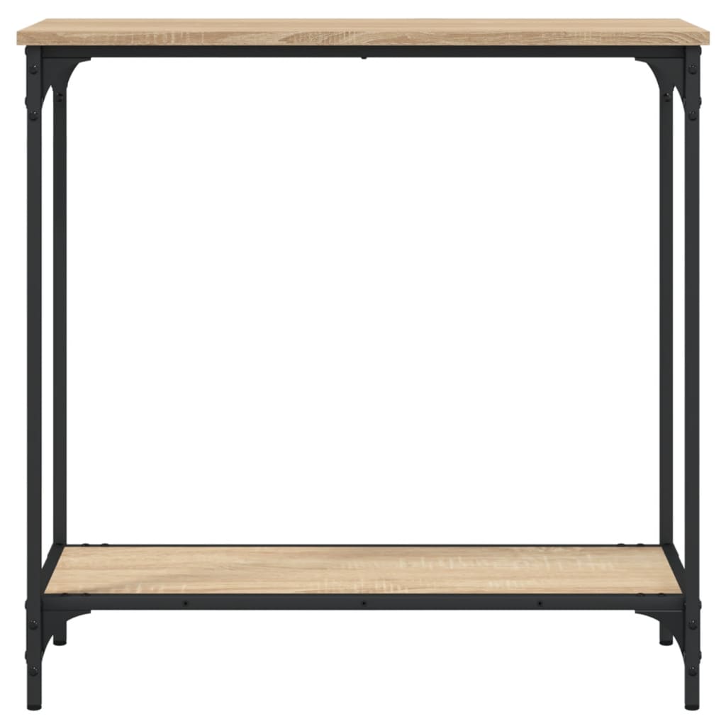 Table console chêne sonoma 75x30,5x75 cm bois d'ingénierie - XIOS