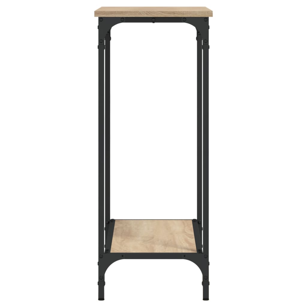 Table console chêne sonoma 75x30,5x75 cm bois d'ingénierie - XIOS