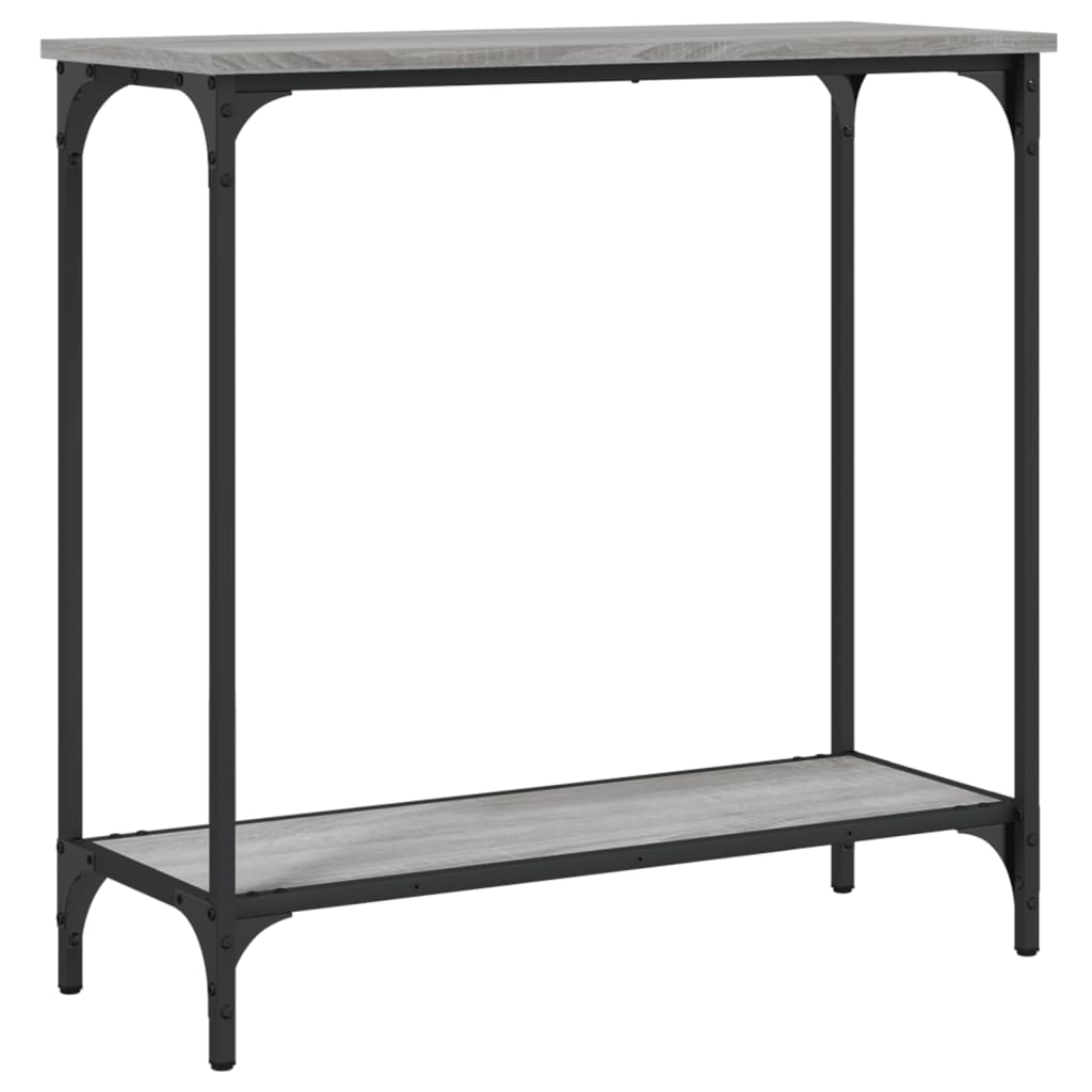 Table console sonoma gris 75x30,5x75 cm bois d'ingénierie - XIOS