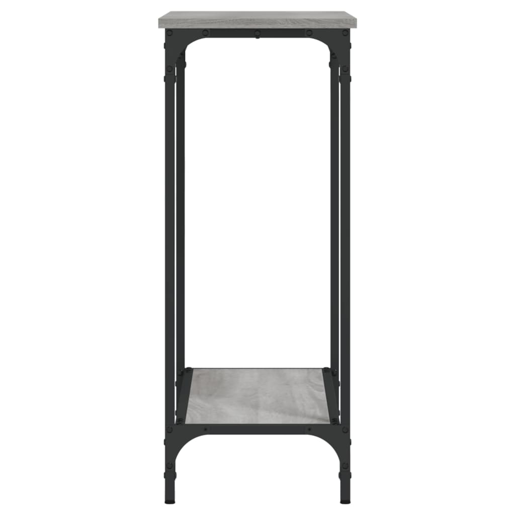 Table console sonoma gris 75x30,5x75 cm bois d'ingénierie - XIOS