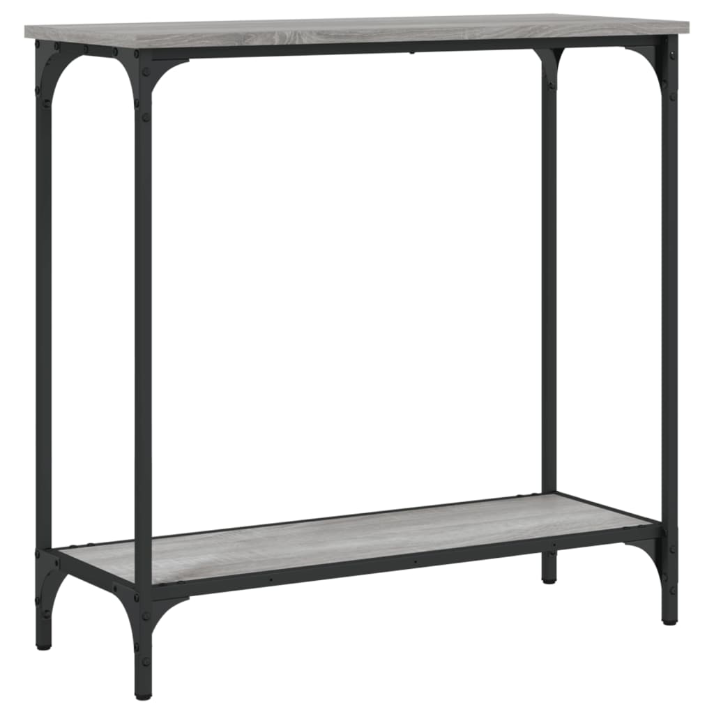 Table console sonoma gris 75x30,5x75 cm bois d'ingénierie - XIOS