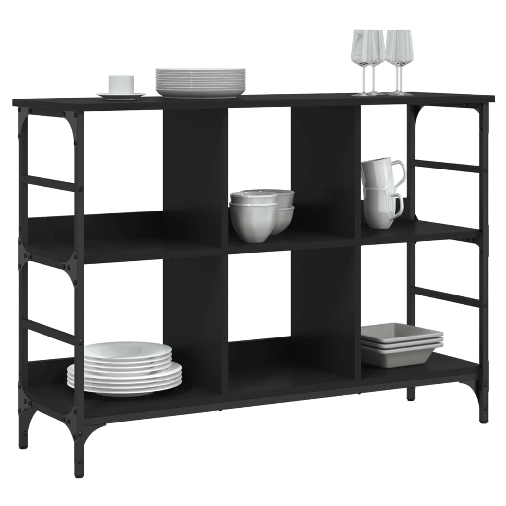 Buffet noir 102x32x73,5 cm bois d'ingénierie - XIOS