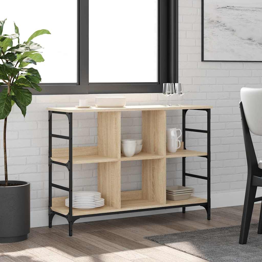 Buffet chêne sonoma 102x32x73,5 cm bois d'ingénierie - XIOS