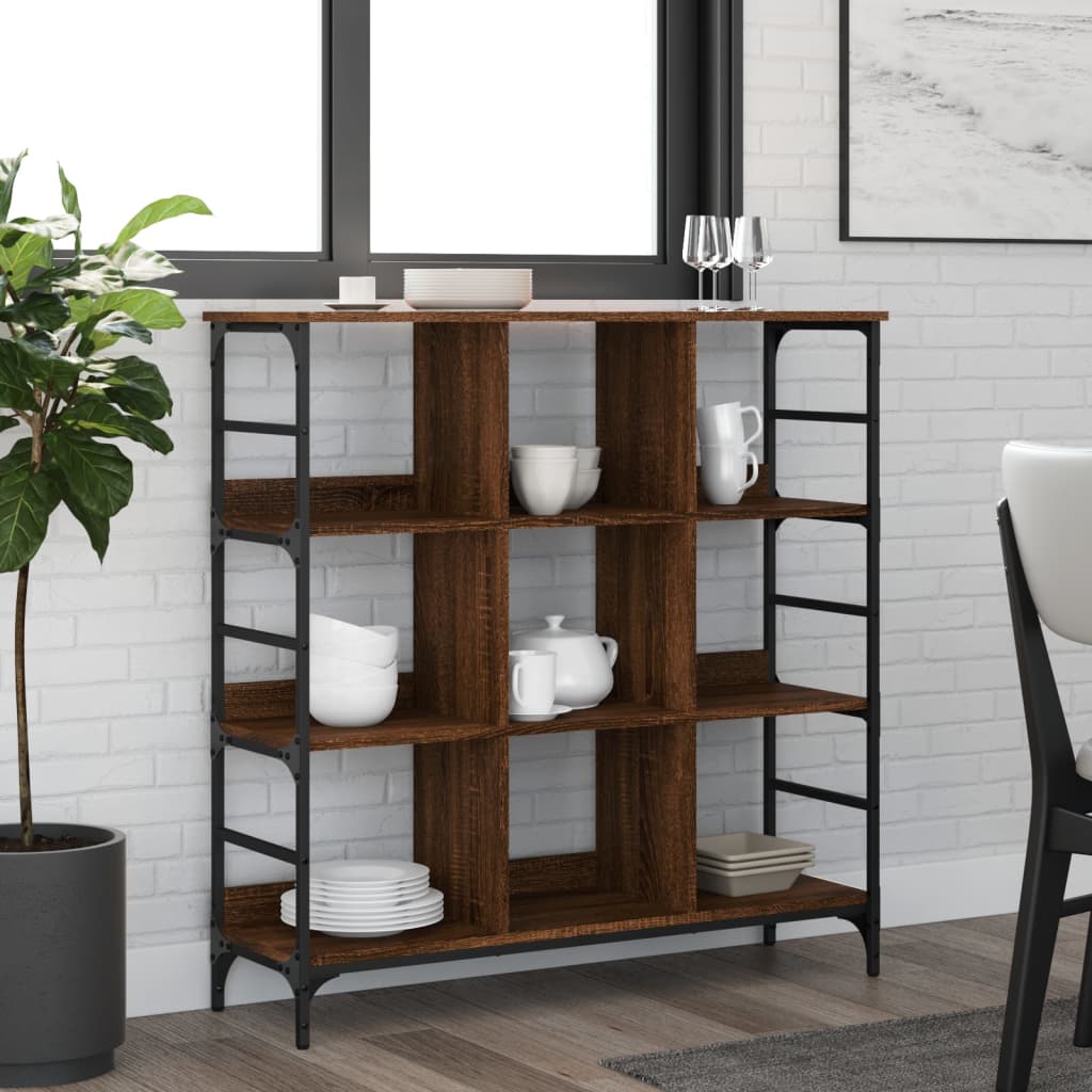 Buffet chêne marron 102x32x103,5 cm bois d'ingénierie - XIOS