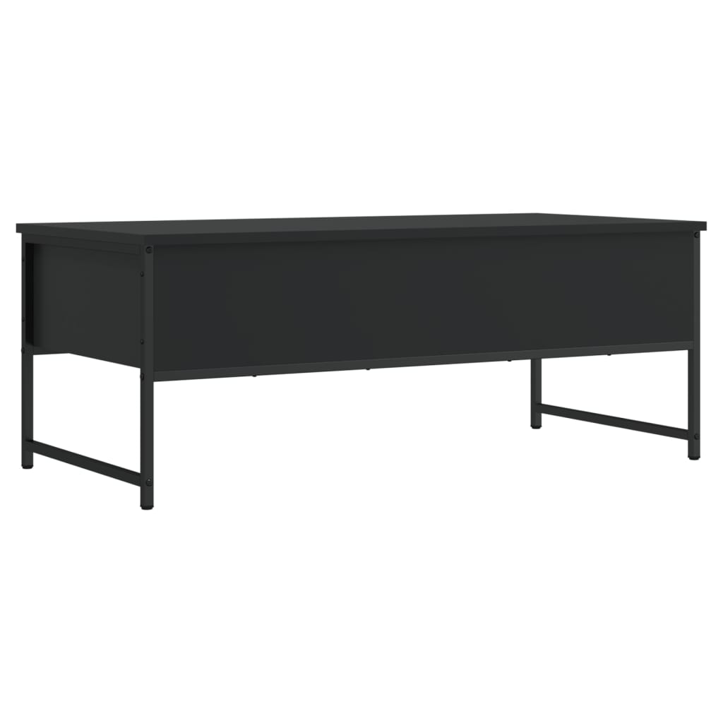 Table basse noir 101x49x39,5 cm bois d'ingénierie - XIOS