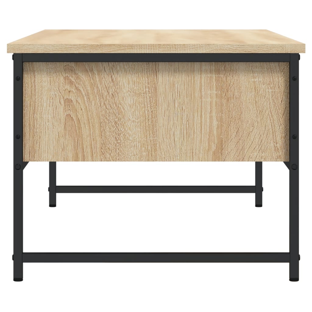 Table basse chêne sonoma 101x49x39,5 cm bois d'ingénierie - XIOS