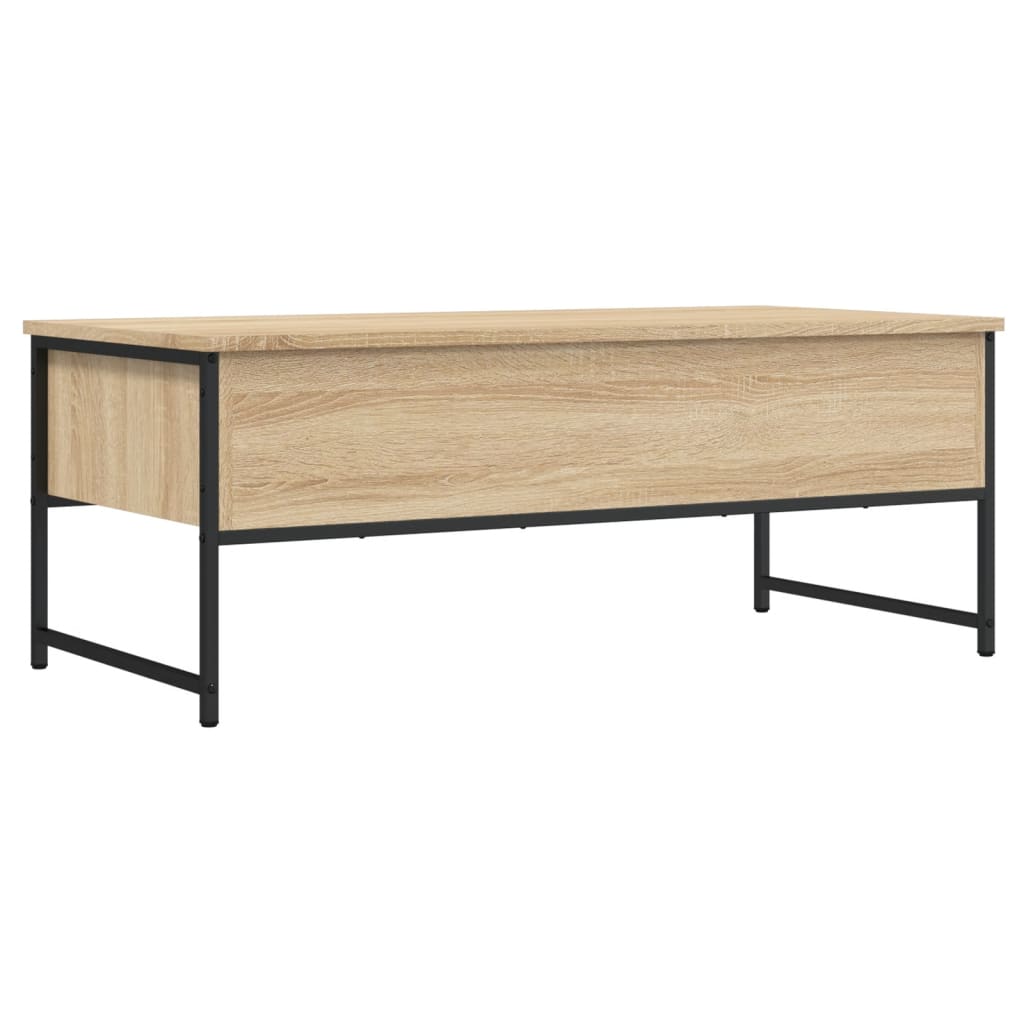 Table basse chêne sonoma 101x49x39,5 cm bois d'ingénierie - XIOS