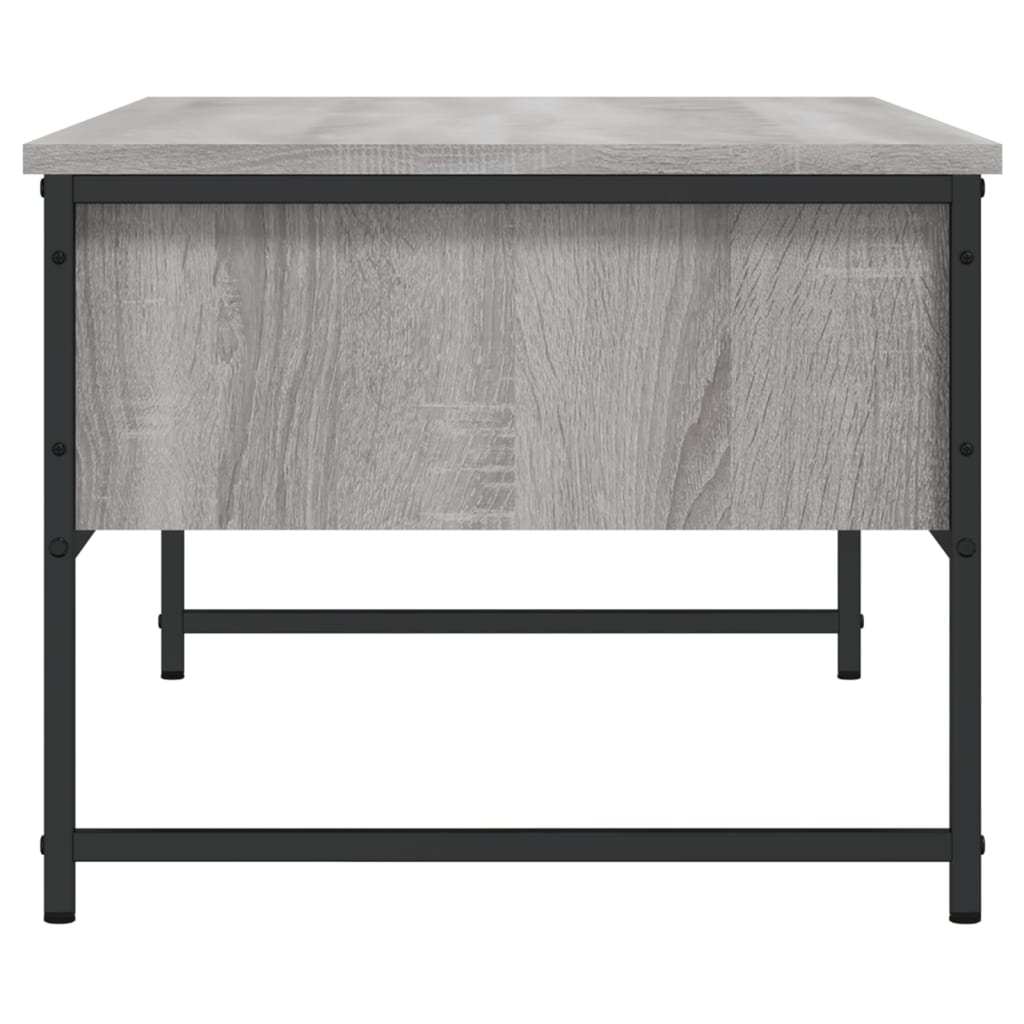 Table basse sonoma gris 101x49x39,5 cm bois d'ingénierie - XIOS