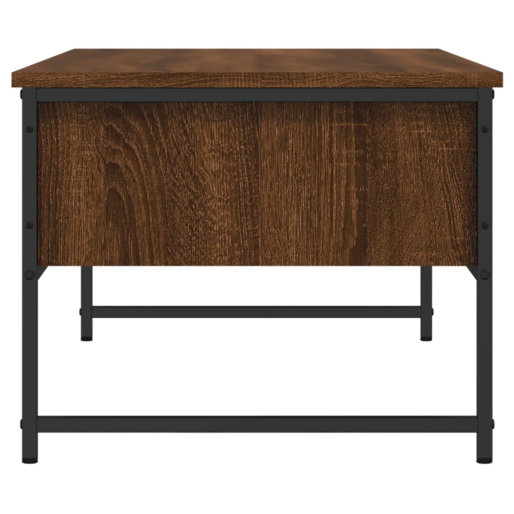 Table basse chêne marron 101x49x39,5 cm bois d'ingénierie - XIOS