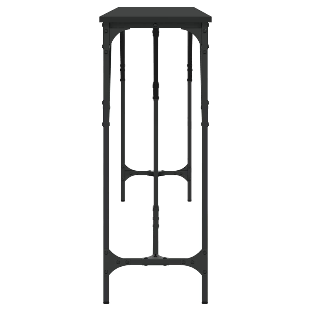 Table console noir 200x29x75 cm bois d'ingénierie - XIOS