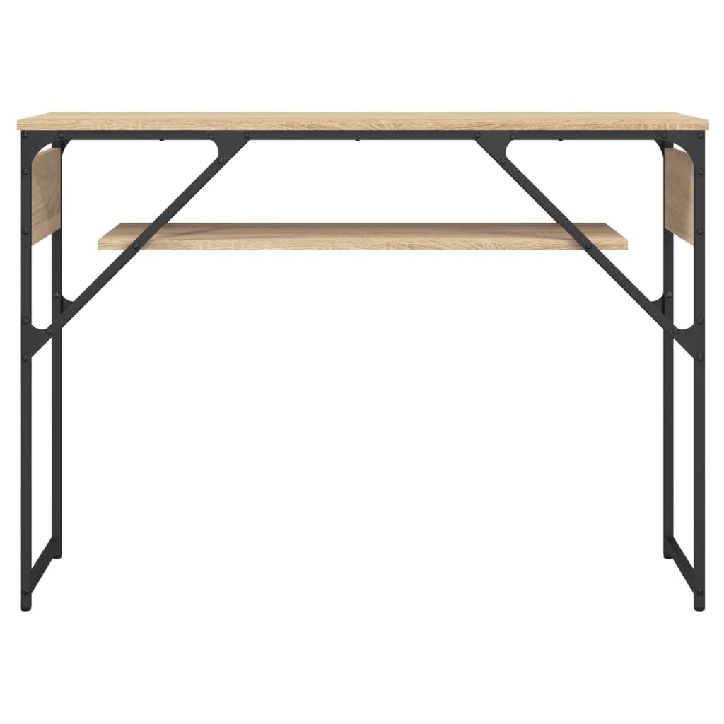 Table console avec étagère chêne sonoma 105x30x75 cm - XIOS