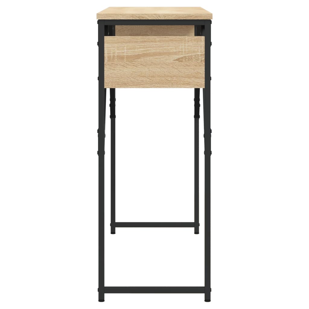 Table console avec étagère chêne sonoma 105x30x75 cm - XIOS