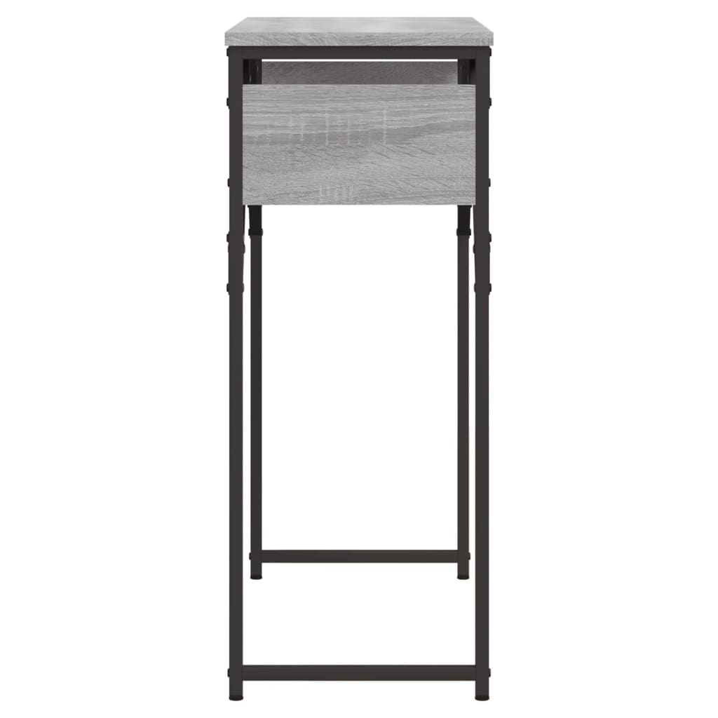 Table console avec étagère sonoma gris 75x30x75 cm - XIOS
