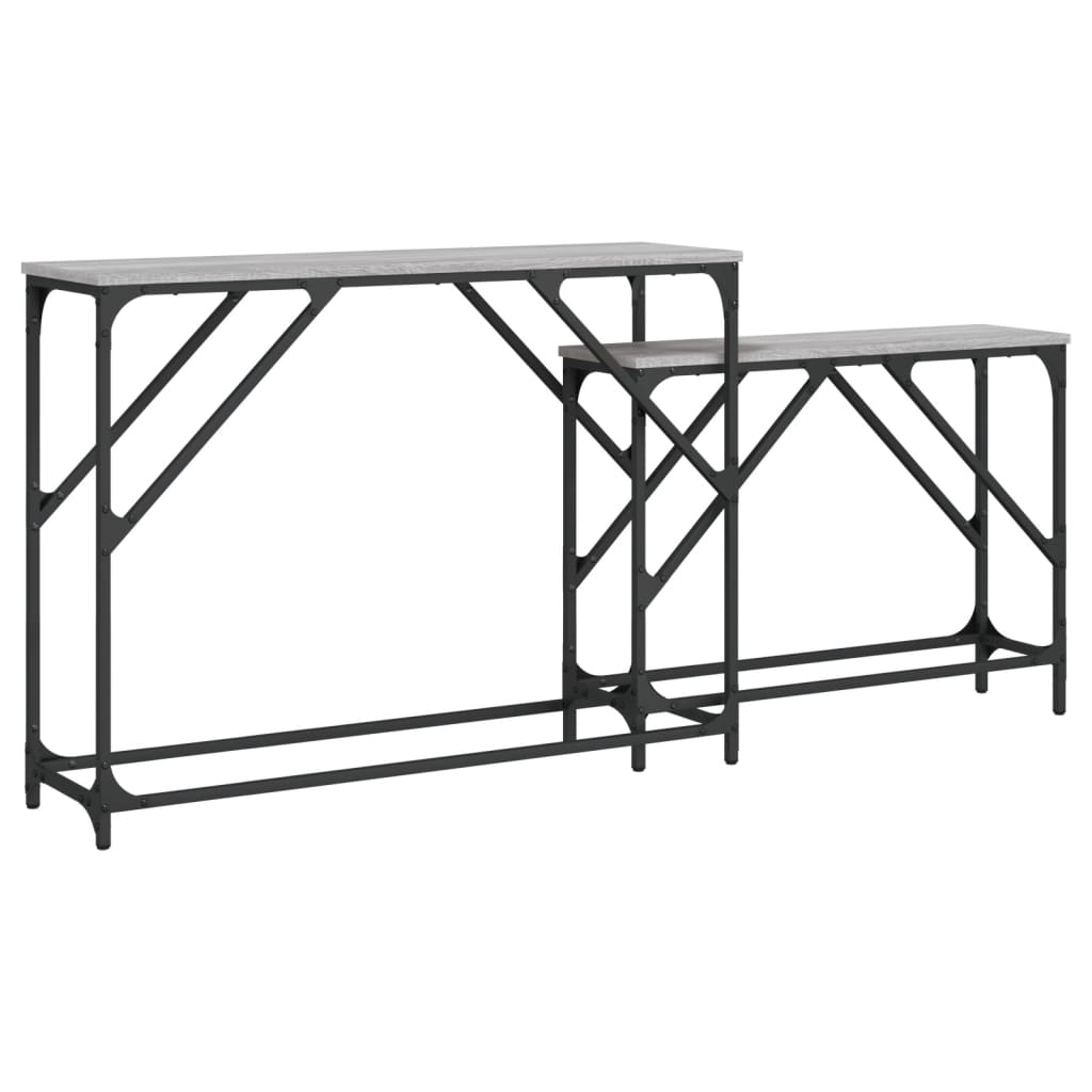 Tables console gigognes 2 pcs sonoma gris bois d'ingénierie - XIOS
