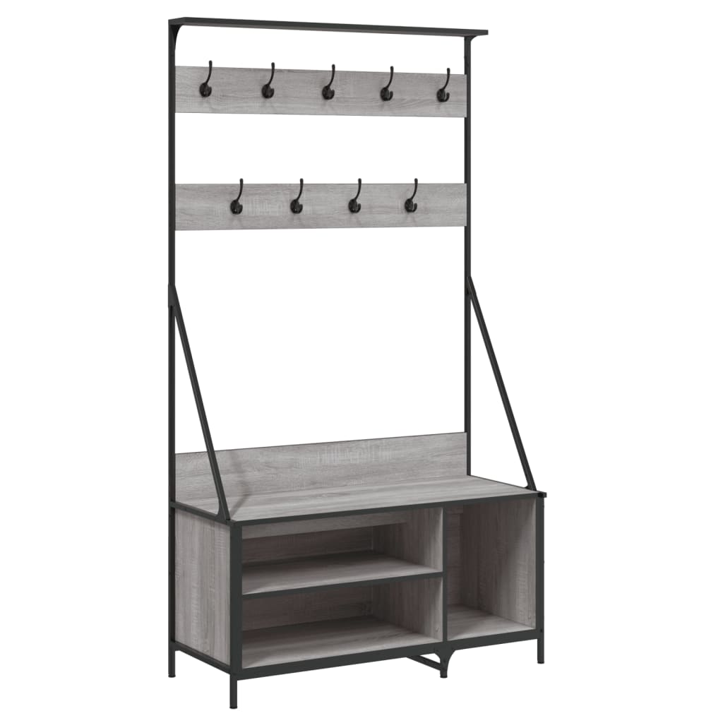 Porte-vêtements et rangement des chaussures sonoma gris - XIOS