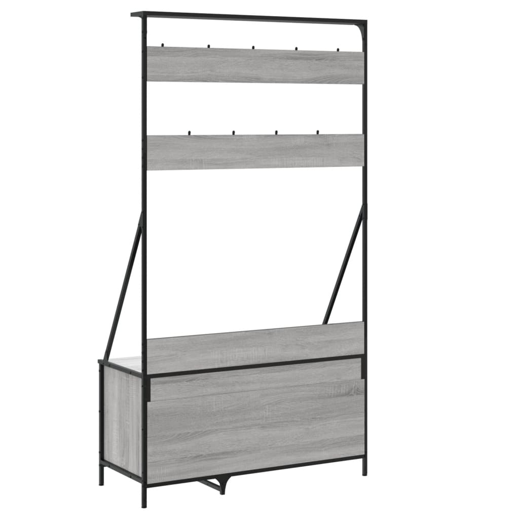 Porte-vêtements et rangement des chaussures sonoma gris - XIOS