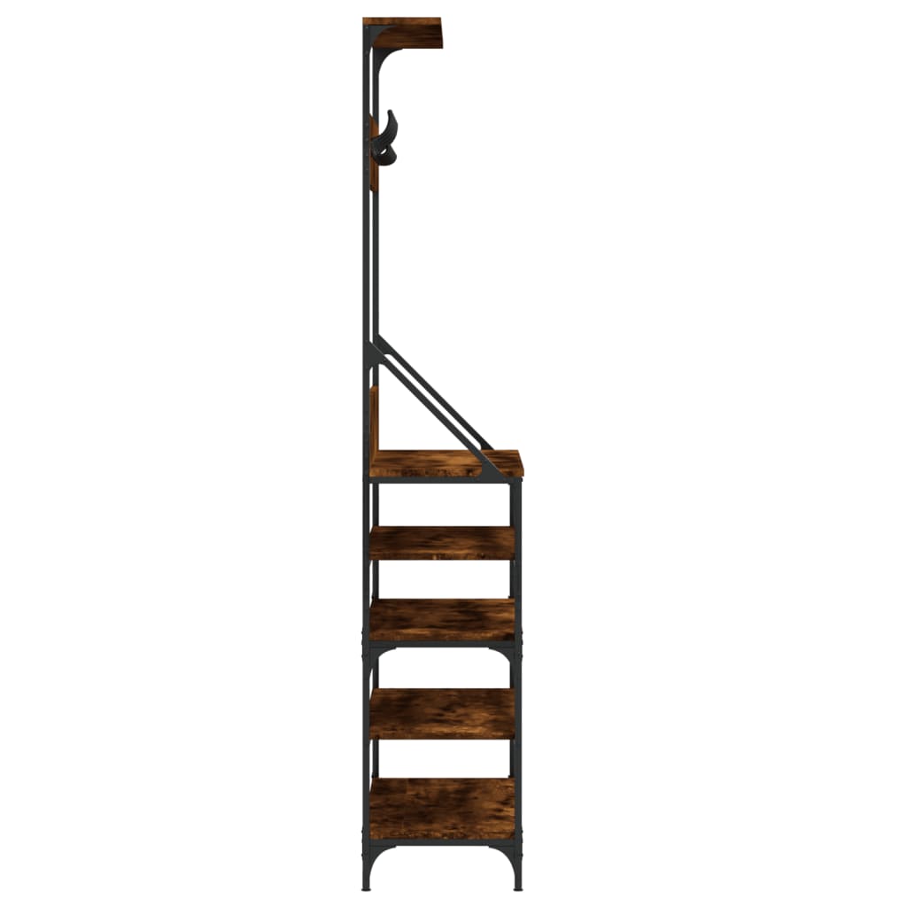 Porte-vêtements et rangement des chaussures chêne fumé - XIOS