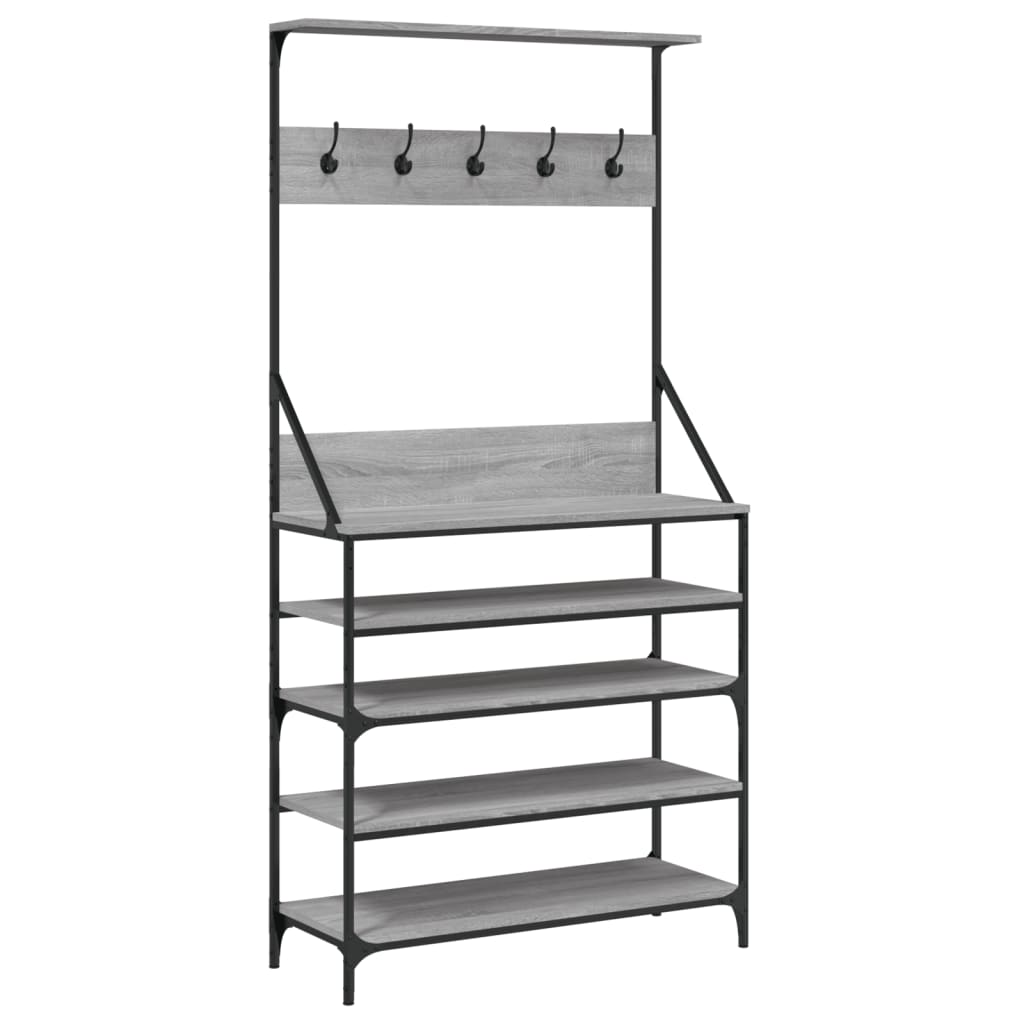 Porte-vêtements et rangement des chaussures sonoma gris - XIOS