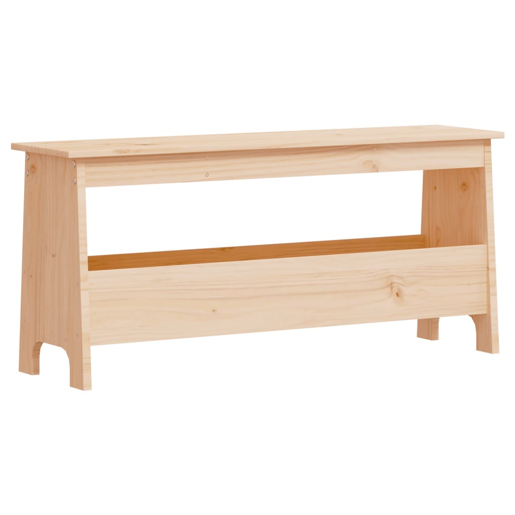 Banc d'entrée 100x28x45 cm Bois massif Pin - XIOS