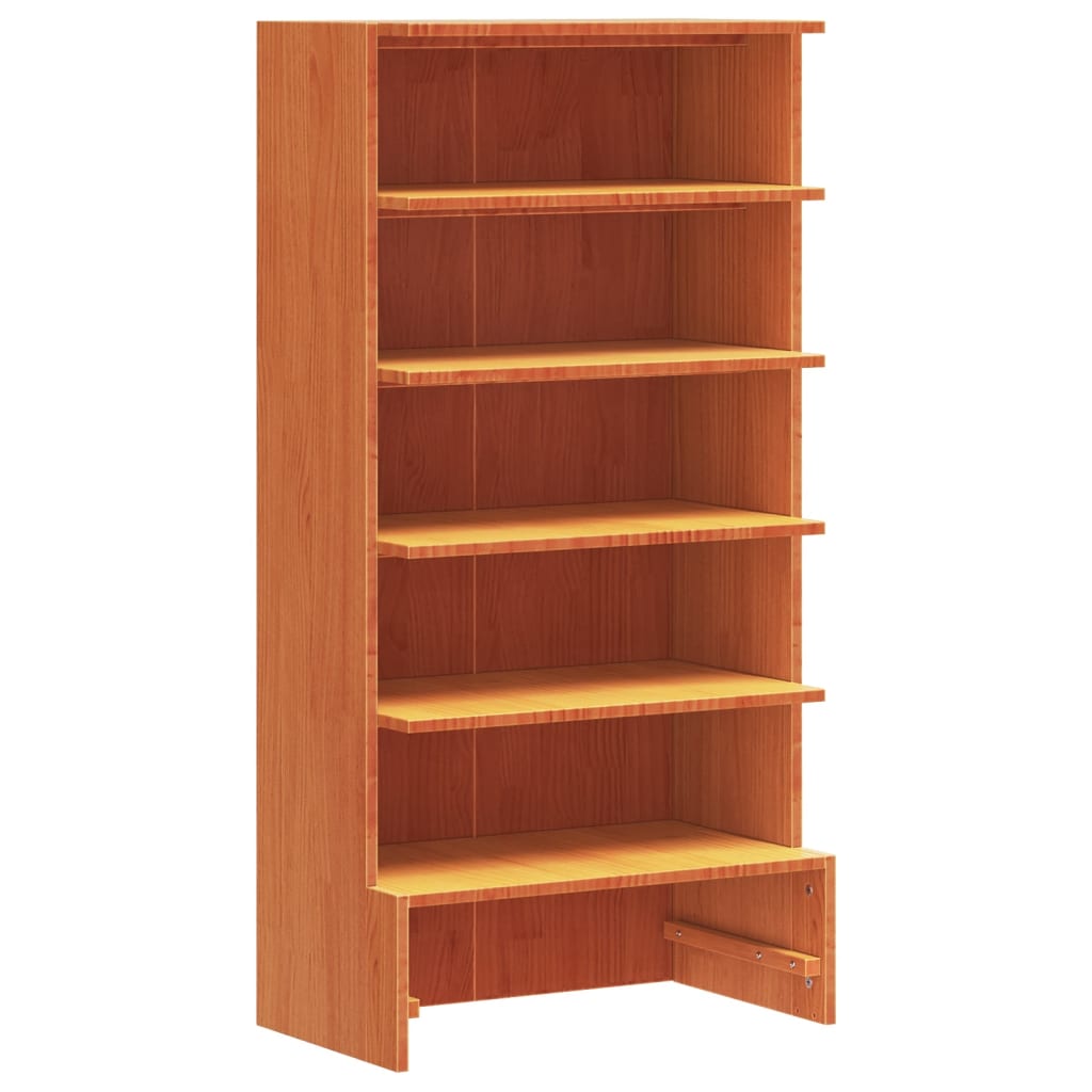 Armoire à chaussures cire marron 52x30x104 cm bois pin massif - XIOS