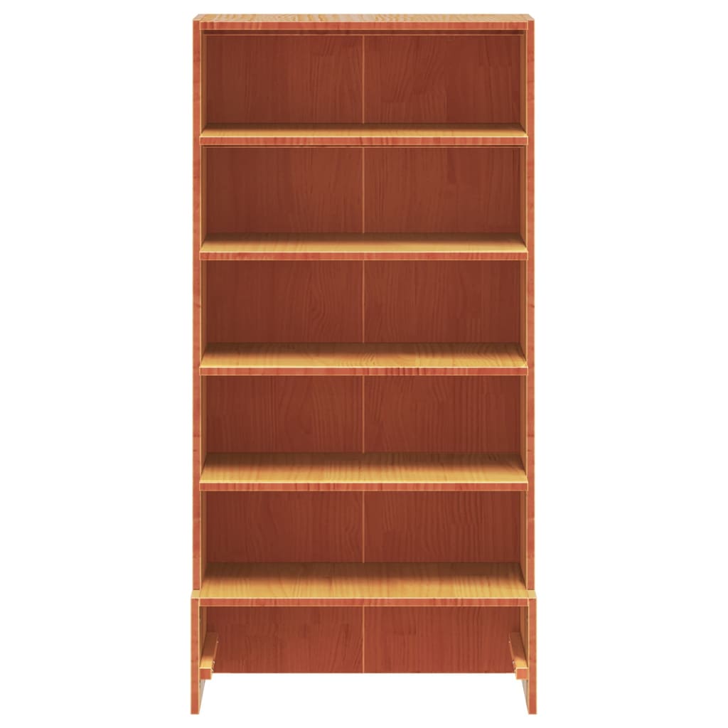 Armoire à chaussures cire marron 52x30x104 cm bois pin massif - XIOS