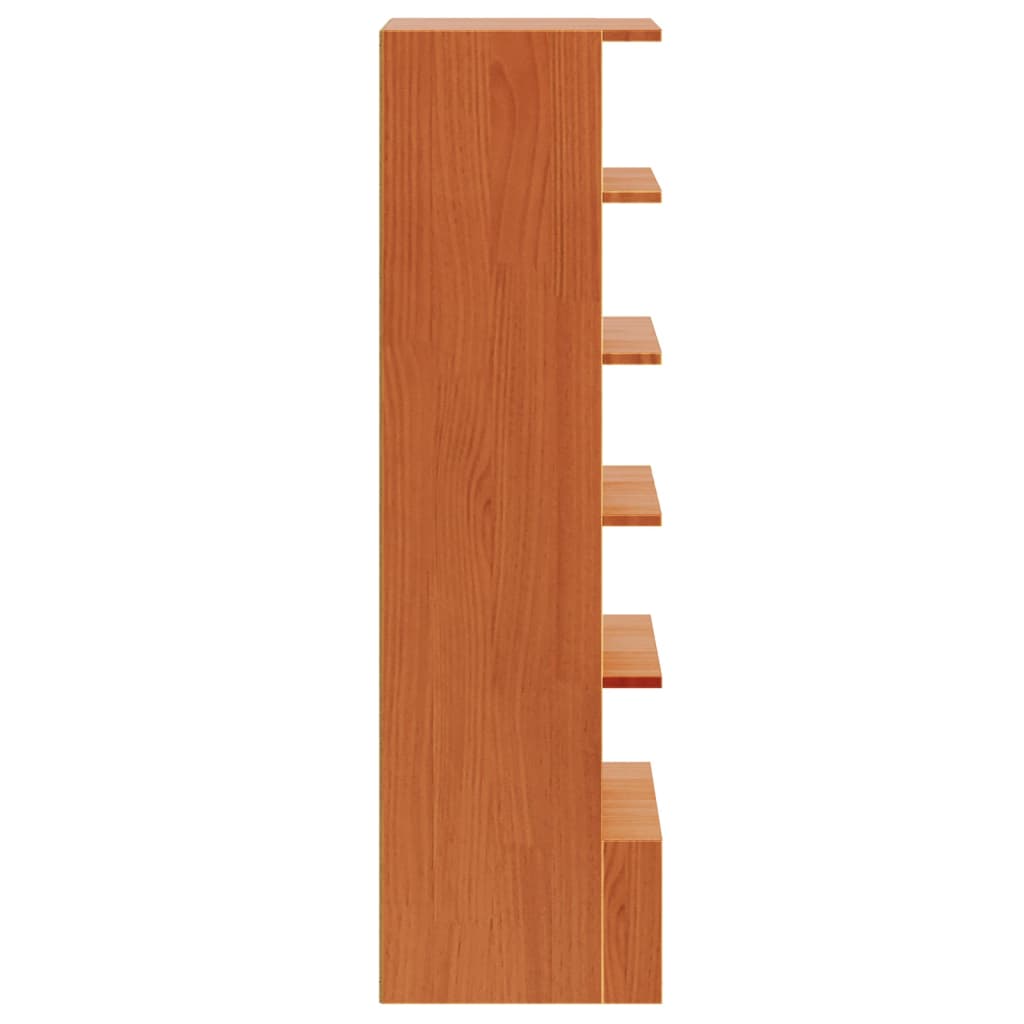 Armoire à chaussures cire marron 52x30x104 cm bois pin massif - XIOS