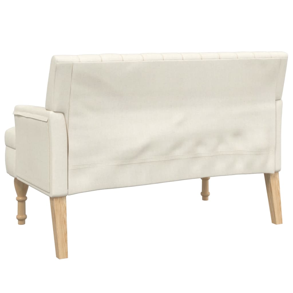 Banc avec coussins 113x64,5x75,5 cm lin - XIOS