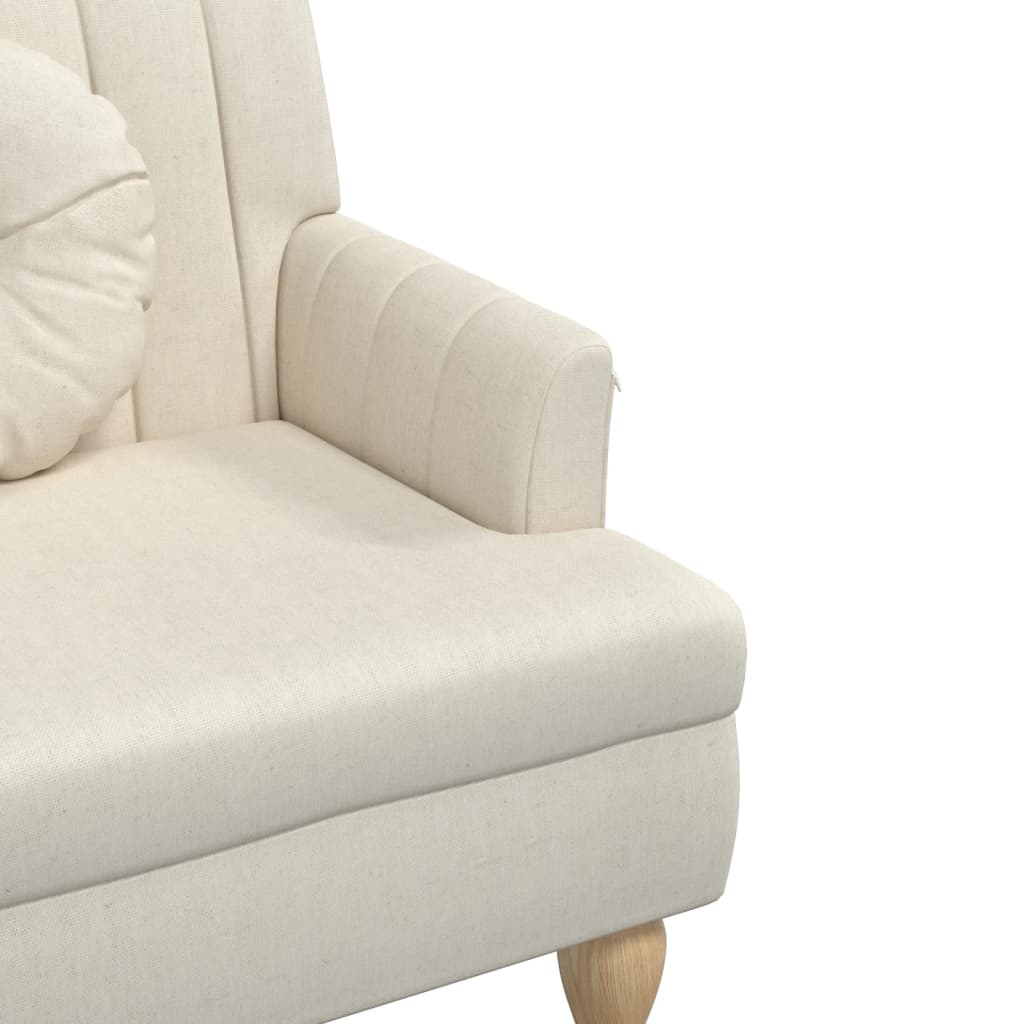 Banc avec coussins 113x64,5x75,5 cm lin - XIOS