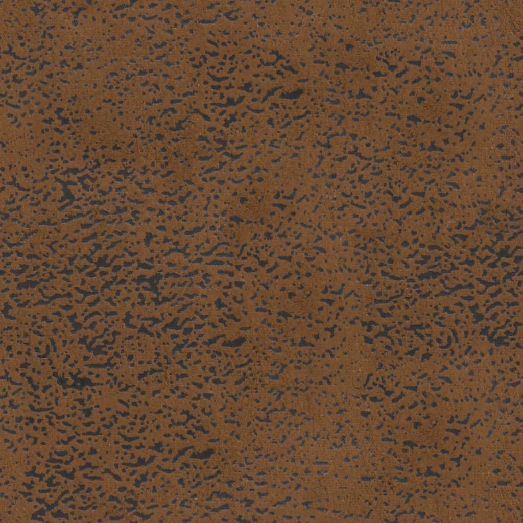 Banc avec dossier marron 112x65,5x75 cm similicuir daim - XIOS