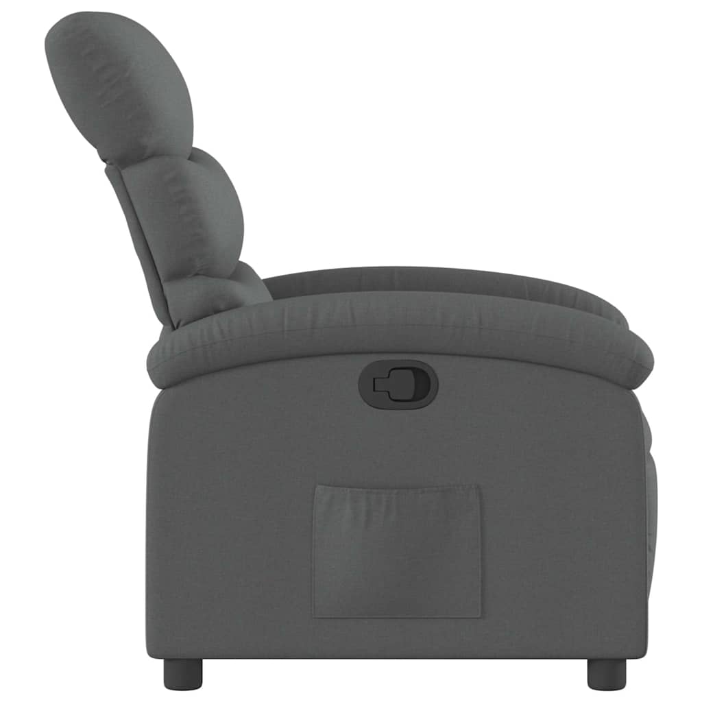 Fauteuil inclinable Gris foncé Tissu - XIOS