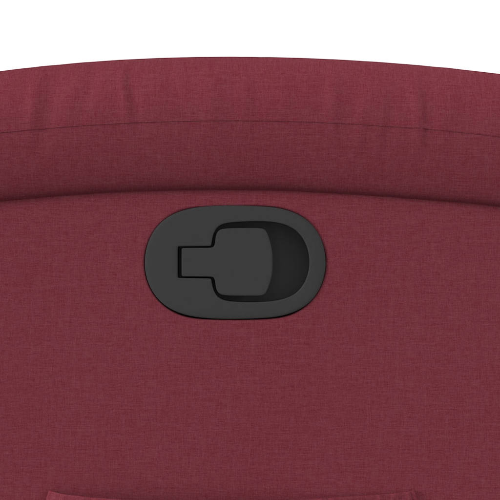 Fauteuil inclinable Rouge bordeaux Tissu - XIOS